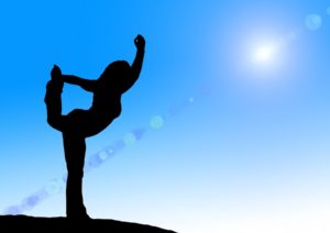 girl doing a yoga pose